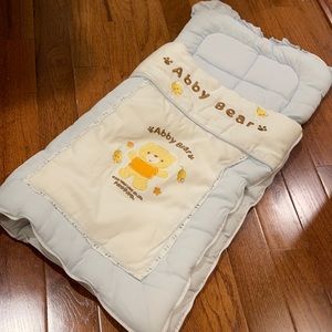 Japanese PiyoPiyo Baby blue wrap zippered blanket